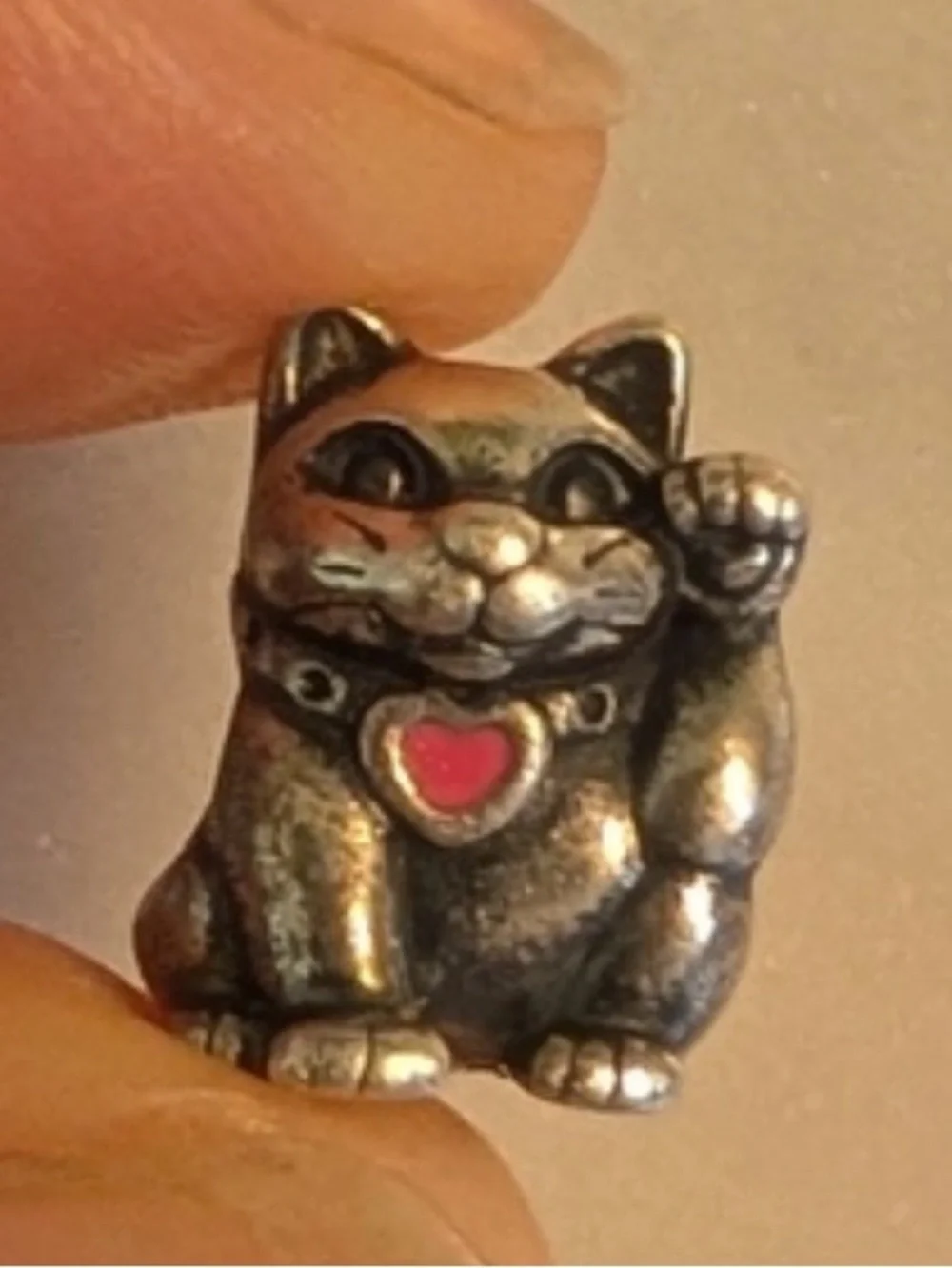 Pandora Retired Cat Charm Vintage Retired
